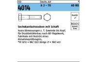 25 Stück, ISO 4014 A 2 - 70 AD W2 Sechskantschrauben mit Schaft - Abmessung: M 20 x 75