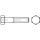 1 Stück, ISO 4014 1.7218 +QT (25CrMo4) galvanisch verzinkt Sechskantschrauben mit Schaft - Abmessung: M 27 x 160