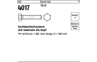 500 Stück, ISO 4017 10.9 Sechskantschrauben mit Gewinde bis Kopf - Abmessung: M 6 x 10