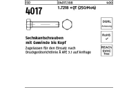 1 Stück, ISO 4017 1.7218 +QT (25CrMo4) Sechskantschrauben mit Gewinde bis Kopf - Abmessung: M 20 x 180