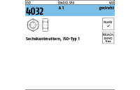 500 Stück, ISO 4032 A 1 gedreht Sechskantmuttern, ISO-Typ 1 - Abmessung: M 2,6