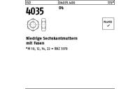 100 Stück, ISO 4035 04 Niedrige Sechskantmuttern mit Fasen - Abmessung: M 2