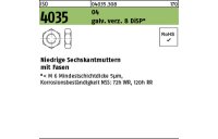 1000 Stück, ISO 4035 04 galv. verz. 8 DiSP Niedrige Sechskantmuttern mit Fasen - Abmessung: M 3