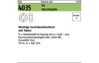 1000 Stück, ISO 4035 04 flZn/TL 480h (zinklamellenbesch.) Niedrige Sechskantmuttern mit Fasen - Abmessung: M 6