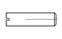 200 Stück, ISO 4766 14 H Gewindestifte mit Kegelkuppe, mit Schlitz - Abmessung: M 2,5 x 10