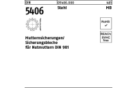 25 Stück, DIN 5406 Stahl MB Mutternsicherungen/Sicherungsbleche für Nutmuttern DIN 981 - Abmessung: MB 2/M 15x1