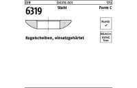 50 Stück, DIN 6319 Stahl Form C Kugelscheiben, einsatzgehärtet - Abmessung: C 6,4x12 x2,3