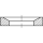 DIN 6319 Stahl Form D galvanisch verzinkt Kegelpfannen, einsatzgehärtet - Abmessung: D 42 x68x14, Inhalt: 10 Stück