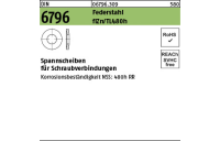 100 Stück, DIN 6796 Federstahl flZn/TL 480h (zinklamellenbesch.) Spannscheiben für Schraubenverbindungen - Abmessung: 22 x 49 x 5,5