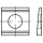 1 Stück, DIN 6918 Stahl vergütet Scheiben, vierkant, keilförmig 8%, für HV-verbindungen an U-Profilen - Abmessung: 13