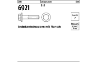 200 Stück, DIN 6921 8.8 Sechskantschrauben mit Flansch - Abmessung: M 10 x 25