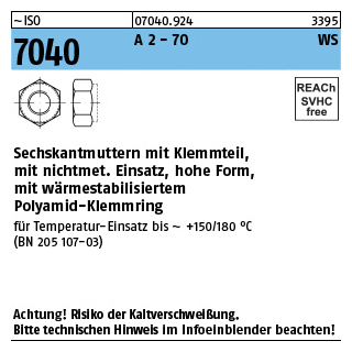 Sicherungsmutter Sechskant selbstsichernd 7/16 (ähnl. DIN | AT