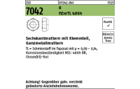 500 Stück, ISO 7042 8 flZn/TL 480h (zinklamellenbesch.) Sechskantmuttern mit Klemmteil, Ganzmetallmuttern - Abmessung: M 8