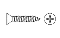 250 Stück, ISO 7050 A 2 Form C-H Senk-Blechschrauben mit Spitze, mit Phillips-Kreuzschlitz H - Abmessung: 4,8 x 60 -C-H