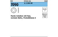 1000 Stück, ISO 7090 A 2 200 HV Flache Scheiben mit Fase, normale Reihe, Produktklasse A - Abmessung: 4