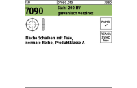 ISO 7090 Stahl 200 HV galvanisch verzinkt Flache Scheiben mit Fase, normale Reihe, Produktklasse A - Abmessung: 52, Inhalt: 10 Stück