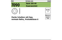 ISO 7090 Stahl 200 HV feuerverzinkt Flache Scheiben mit Fase, normale Reihe, Produktklasse A - Abmessung: 52, Inhalt: 10 Stück