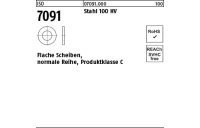 1000 Stück, ISO 7091 Stahl 100 HV Flache Scheiben, normale Reihe, Produktklasse C - Abmessung: 6