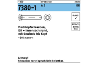 200 Stück, ~ISO 7380-1 A 2 ISR Flachkopfschrauben mit Innensechsrund - Abmessung: M 8 x 25 -T40