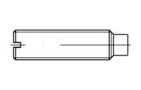 50 Stück, ISO 7435 14 H Gewindestifte mit Schlitz und Zapfen - Abmessung: M 10 x 20