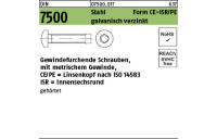 500 Stück, DIN 7500 Stahl Form CE-ISR/PE galvanisch verzinkt Gewindefurchende Schrauben, ISR, metr. Gewinde, Linsenkopf nach ISO 14583 - Abmessung: CEM 8 x 12-T45