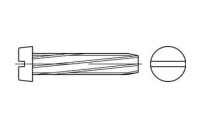 1000 Stück, DIN 7513 Stahl Form B galvanisch verzinkt Zylinder-Schneidschrauben, Kopf mit Schlitz nach DIN 84 - Abmessung: BM 3 x 6