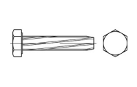 1000 Stück, DIN 7513 Stahl Form A galvanisch verzinkt Sechskant-Schneidschrauben - Abmessung: AM 4 x 16