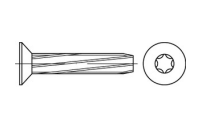 2000 Stück, ~DIN 7516 Stahl Form DE-ISR galvanisch verzinkt Gewinde-Schneidschrauben mit Senkkopf nach ISO 7046-1, ISR - Abmessung: DE M 3 x 6 -T10
