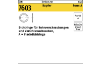 Flachdichtringe - DIN 7603 - Form A - Kupfer - 14x20x1,5 - 100 Stück