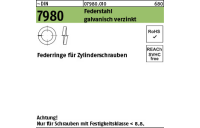 1000 Stück, ~DIN 7980 Federstahl galvanisch verzinkt Federringe für Zylinderschrauben - Abmessung: 3