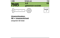 2000 Stück, ~DIN 7985 4.8 ISR galvanisch verzinkt Linsenschrauben mit Innensechsrund - Abmessung: M 2,5 x 4 -T8
