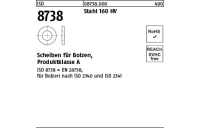 500 Stück, ISO 8738 Stahl 160 HV Scheiben für Bolzen, Produktklasse A - Abmessung: 16