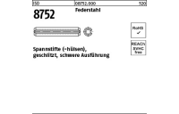 200 Stück, ISO 8752 Federstahl Spannstifte (-hülsen), geschlitzt, schwere Ausführung - Abmessung: 3,5 x 16