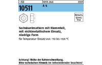 ISO 10511 A 4 Sechskantmuttern mit Klemmteil, mit nichtmetallischem Einsatz, niedrige Form - Abmessung: M 27, Inhalt: 10 Stück