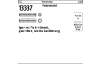 200 Stück, ISO 13337 Federstahl Spannstifte (-hülsen), geschlitzt, leichte Ausführung - Abmessung: 2 x 4