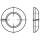 100 Stück, DIN 74361 Federstahl Form C galvanisch verzinkt Federringe (Limesringe) - Abmessung: C 18,5