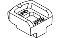 1 Stück, Artikel 82001 GTW 40 A-L galvanisch verzinkt LINDAPTER-Klemmen A-L mit Rezess (Kopf-Drehsperre), lange Nockenhöhe - Abmessung: LM 12 / 9,5