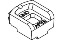 1 Stück, Artikel 82001 GTW 40 A-M galvanisch verzinkt LINDAPTER-Klemmen A-M mit Rezess (Kopf-Drehsperre), mittlere Nockenhöhe - Abmessung: MM 20 / 10,0