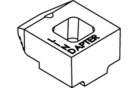 1 Stück, Artikel 82002 GTW 40 B-M galvanisch verzinkt LINDAPTER-Klemmen B-M mit glatter Auflage, mittlere Nockenhöhe - Abmessung: MM 8 / 4,0**