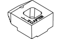 1 Stück, Artikel 82002 GTW 40 B-K feuerverzinkt LINDAPTER-Klemmen B-K mit glatter Auflage, kurze Nockenhöhe - Abmessung: KM 12 / 4,5