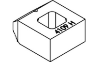 1 Stück, Artikel 82003 GTW 40 BSNT galvanisch verzinkt LINDAPTER-Klemmen BSNT mit glatter Auflage, ohne Nocken - Abmessung: M 12