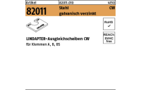 1 Stück, Artikel 82011 Stahl CW galvanisch verzinkt LINDAPTER-Ausgleichscheiben CW - Abmessung: M 8 / 2,0