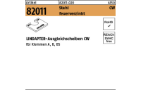 1 Stück, Artikel 82011 Stahl CW feuerverzinkt LINDAPTER-Ausgleichscheiben CW - Abmessung: M 16 / 3,0