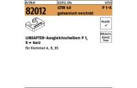 1 Stück, Artikel 82012 GTW 40 P 1-K galvanisch verzinkt LINDAPTER-Ausgleichsscheiben P 1, kurz - Abmessung: M 8 / 4,0 **