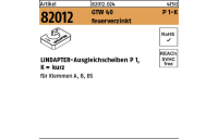 1 Stück, Artikel 82012 GTW 40 P 1-K feuerverzinkt LINDAPTER-Ausgleichsscheiben P 1, kurz - Abmessung: M 12 / 6,0