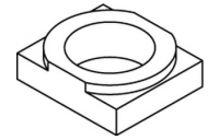 1 Stück, Artikel 82021 Stahl W galvanisch verzinkt LINDAPTER-Rezessfüllplatten W, zur Erzielung glatter Auflagen - Abmessung: W 10 / 5,5