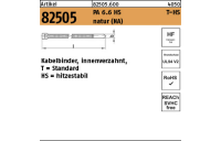 100 Stück, Artikel 82505 PA 6.6 HS T-HS natur (NA) Kabelbinder, innenverzahnt, Standard hitzestabil - Abmessung: 2,5 x 200 / 50