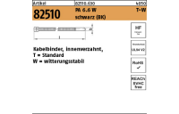 100 Stück, Artikel 82510 PA 6.6 W T-W schwarz (BK) Kabelbinder, innenverzahnt, Standard witterungsstabil - Abmessung: 2,5 x 100 / 22