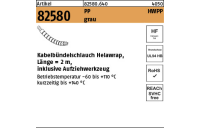 1 Stück, Artikel 82580 PP HWPP grau Kabelbündelschlauch Helawrap, Länge = 2m, inklusive Aufziehwerkzeug - Abmessung: 27