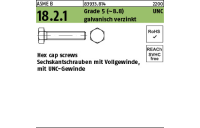 100 Stück, ASME B 18.2.1 Grade 5 (~8.8) UNC galvanisch verzinkt Hex cap screws, Sechskantschrauben mit Vollgew., mit UNC Gewinde - Abmessung: 1/4 x 3/4